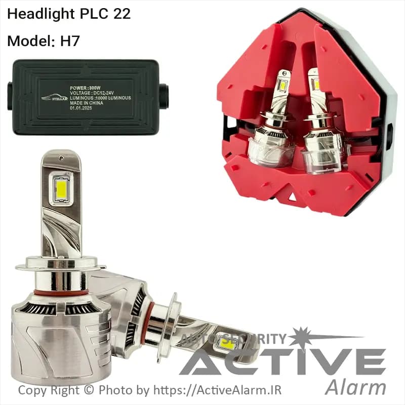 هدلایت و چراغ LED خودرو مدل PLC 22