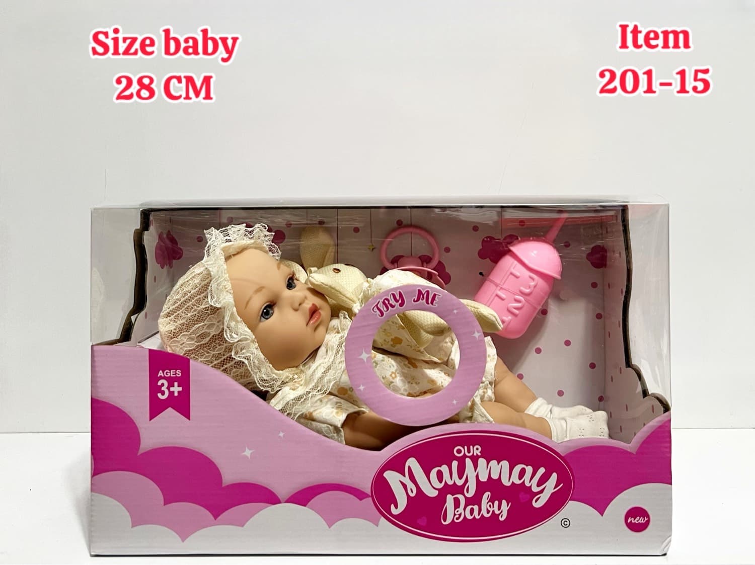 عروسک بدن گوشتی موزیکال ۲۸ سانتی May May — تصویر ۲