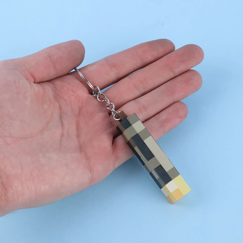 جاکلیدی چراغ دار طرح مشعل ماینکرفت CTT-623 — تصویر ۵