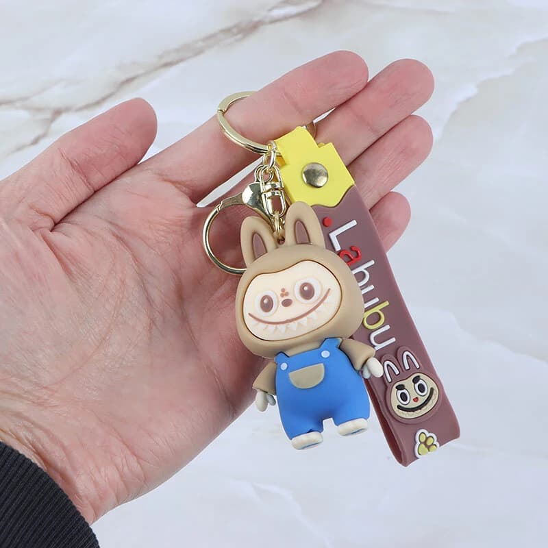 جاکلیدی سیلیکونی طرح لبوبو + بند آویز کد 955 — تصویر ۵