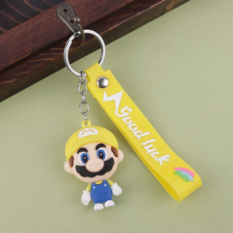 جاکلیدی سیلیکونی طرح ماریو Super Mario + بند آویز — تصویر ۲