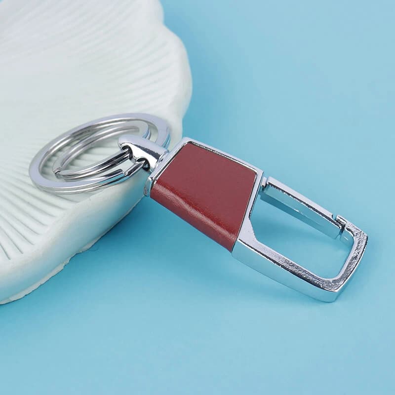 جاکلیدی فلزی چرمی طرح گیره کد 3