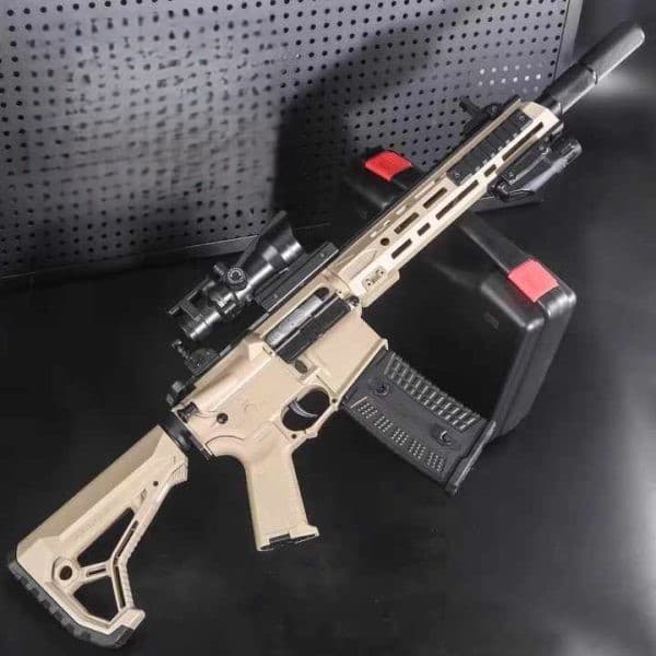 تفنگ اسباببازی مدل AR-15 ژلهای (برقی دو حالته)