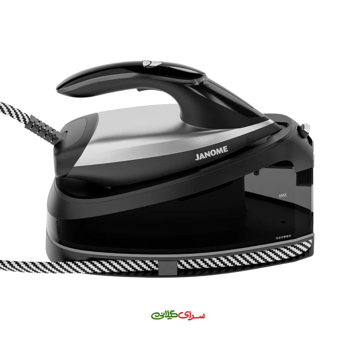 اتو بخار مخزن دار 2200 وات کفی AIRGLIDE مشکی ژانومه مدل SE2540 — تصویر ۳