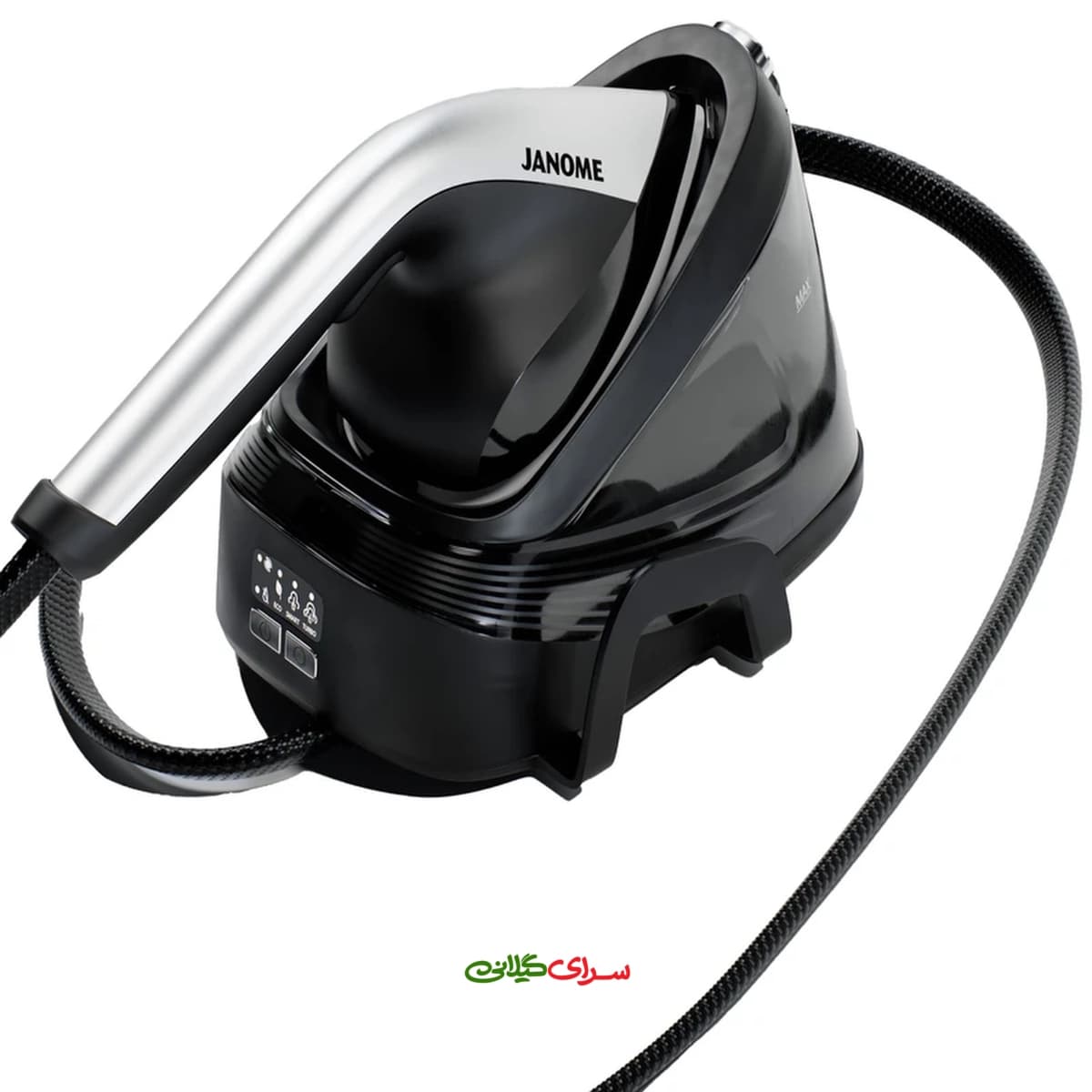 اتو بخار گر 1600 وات کفی AIRGLIDE مشکی ژانومه مدل GH2540 — تصویر ۵