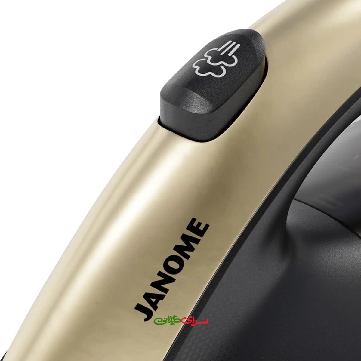 اتو بخار گر 1600 وات کفی AIRGLIDE بژ مشکی ژانومه مدل GH3550 — تصویر ۲