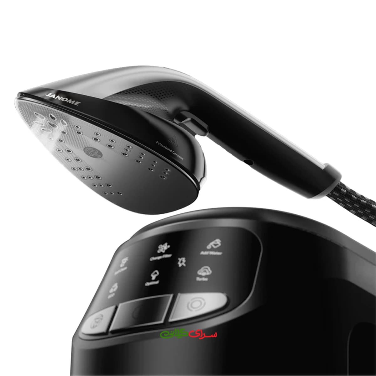 اتو بخار 2400 وات کفی AIRGLIDE مشکی ژانومه مدل GHB8640 — تصویر ۴
