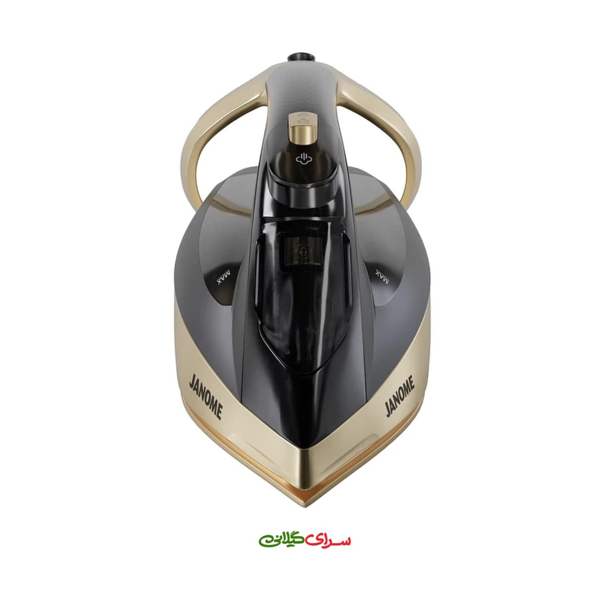 اتو بخار 2600 وات کفی AIRGLIDE بژ مشکی ژانومه مدل ID1050 — تصویر ۳
