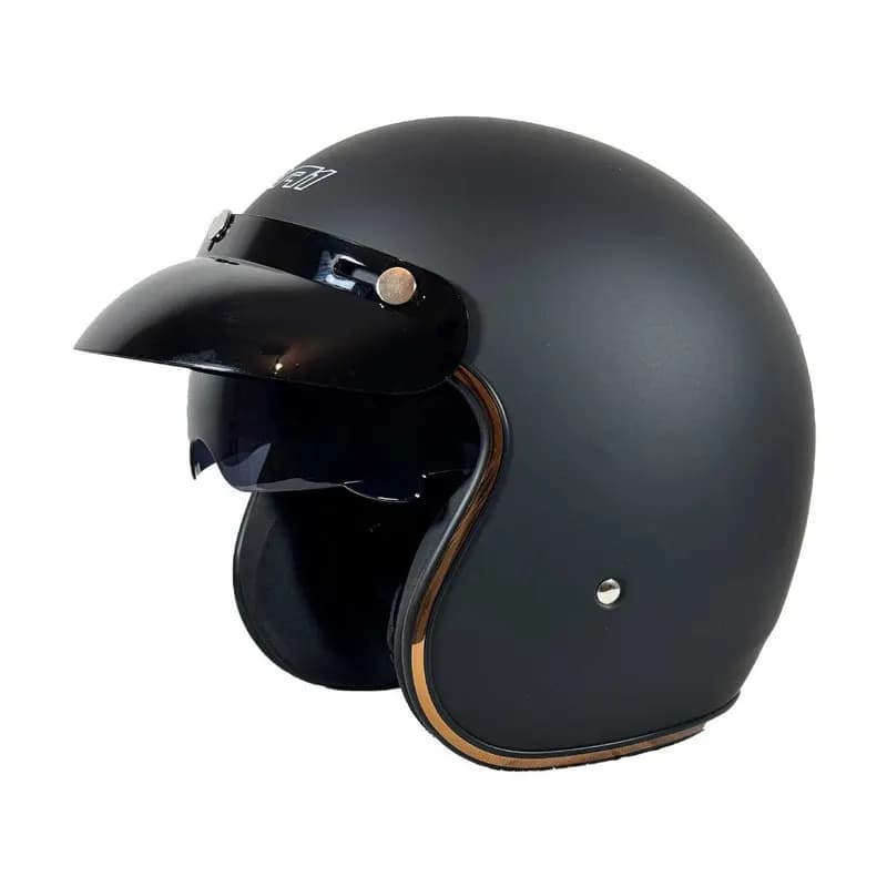کلاه کاسکت دی ای وان مدل Vespa_Matt_Black — تصویر ۳