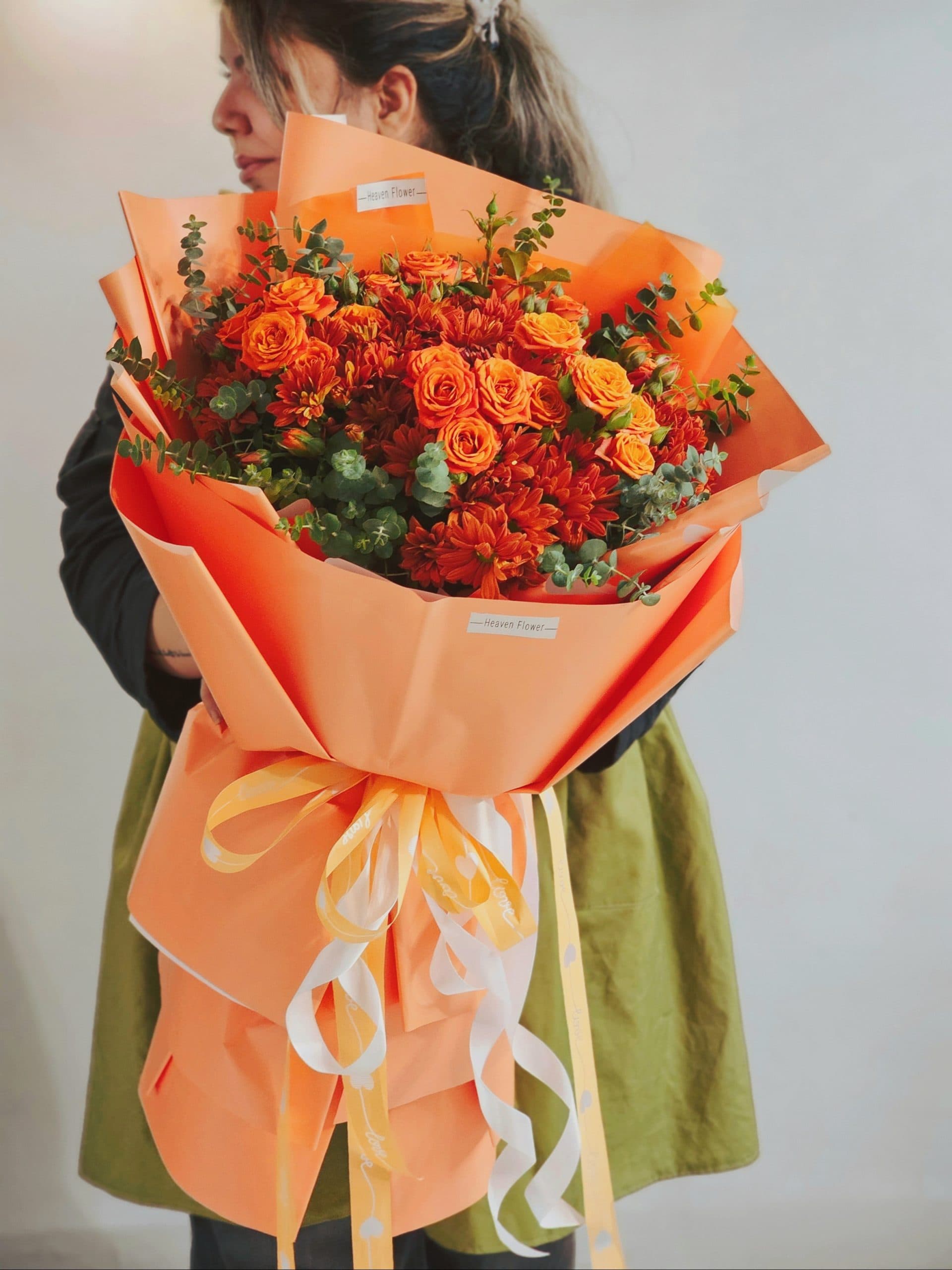 دسته کل کینگ نارنگی