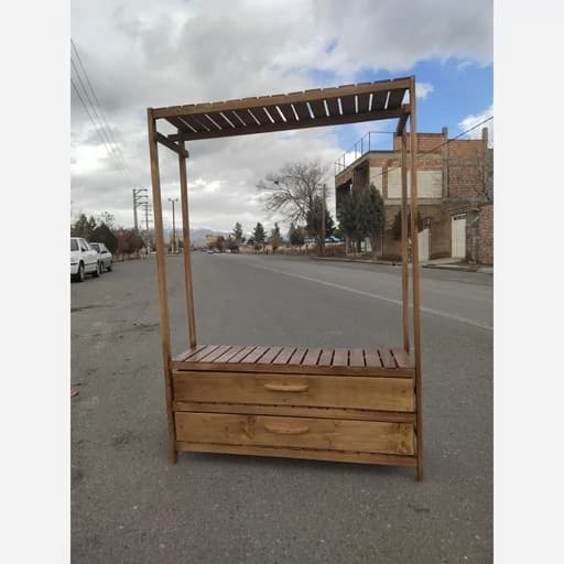 رگال چوبی دو کشو مبلمان اورلین مدل 975491