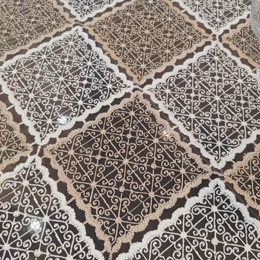 رومیزی گیپوری مربع بزرگ یک متری در سه رنگ — تصویر ۵