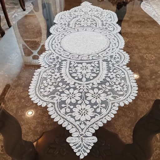 رانر جلو مبلی و میز غذاخوری چهار نفره مدل ورساچه