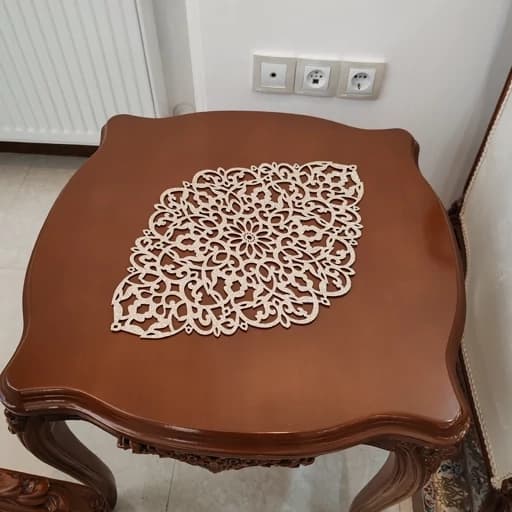 رومیزی سه تکه چرم اکلیلی مدل بهار جدید — تصویر ۸