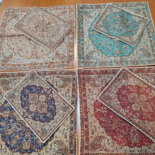 جانماز ترمه درجه یک آستر دار مغزی دوزی