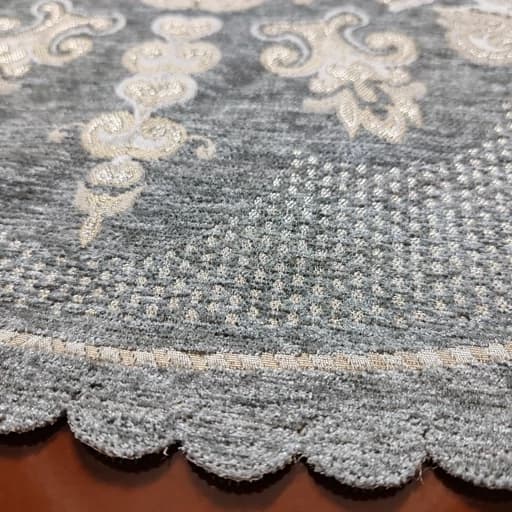 رومیزی گرد مخمل شاین 85 سانتی طرح صحرا — تصویر ۸