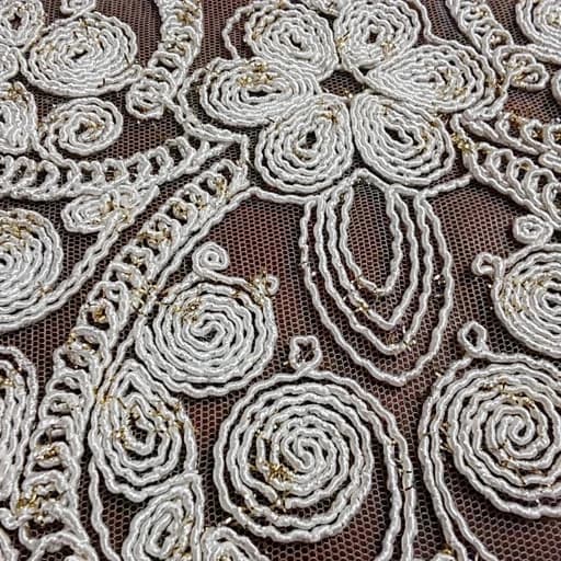 رومیزی مخمل دانتل بیضی مربع جدید طرح گوشواره — تصویر ۶
