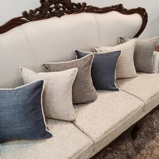 کاور کوسن دو رو مخمل پتینه دور گیپور جدید — تصویر ۶