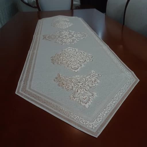 رانر غذاخوری جدید مخمل شاین دار طرح پرواز — تصویر ۳