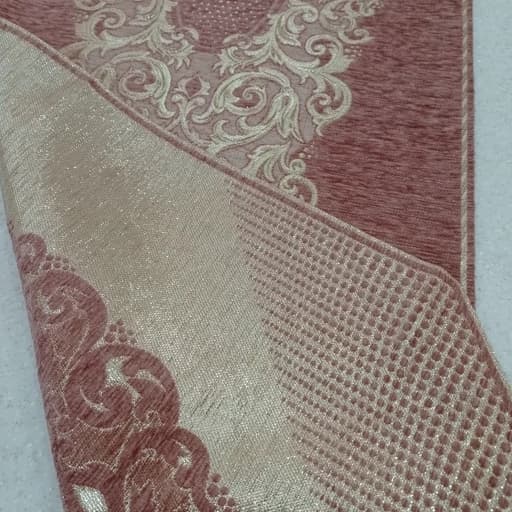رومیزی مخمل ابریشم شاین دار 4 تکه طرح صحرا — تصویر ۸