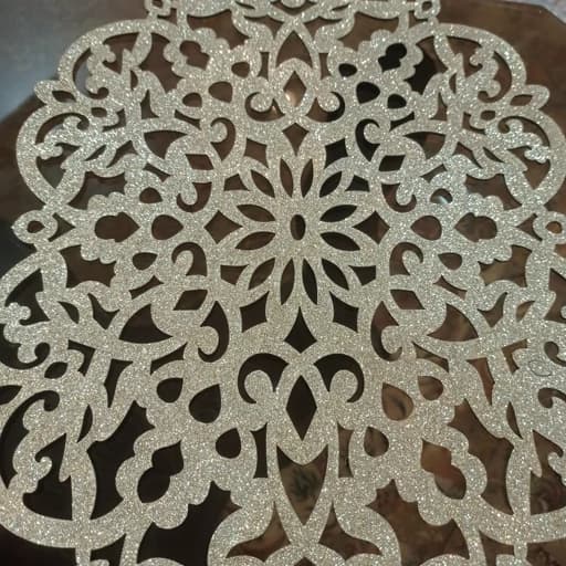 رومیزی بیضی چرم اکلیلی سه تکه مدل بهار درشت جدید — تصویر ۴