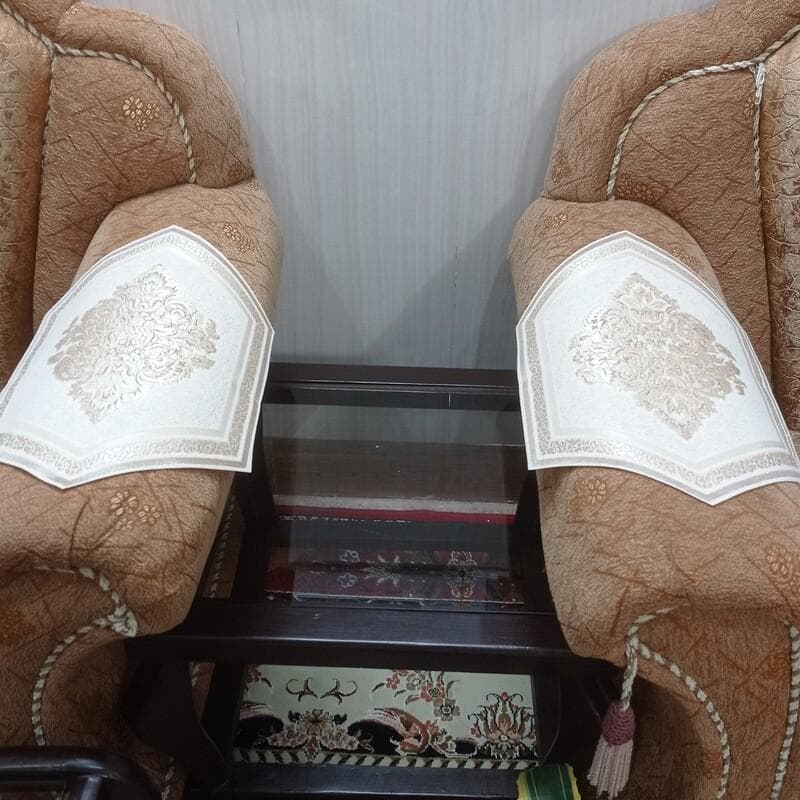 رومیزی عسلی تک مخمل شاین جدید مدل پرواز سایز 35در 50 — تصویر ۶