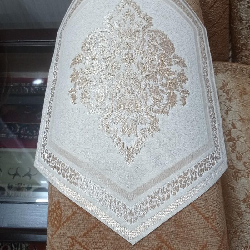 رومیزی عسلی تک مخمل شاین جدید مدل پرواز سایز 35در 50 — تصویر ۷
