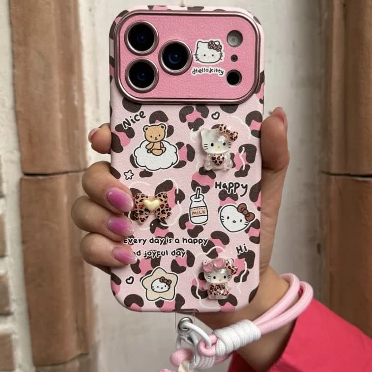قاب pink kitty leopard (آیفون)