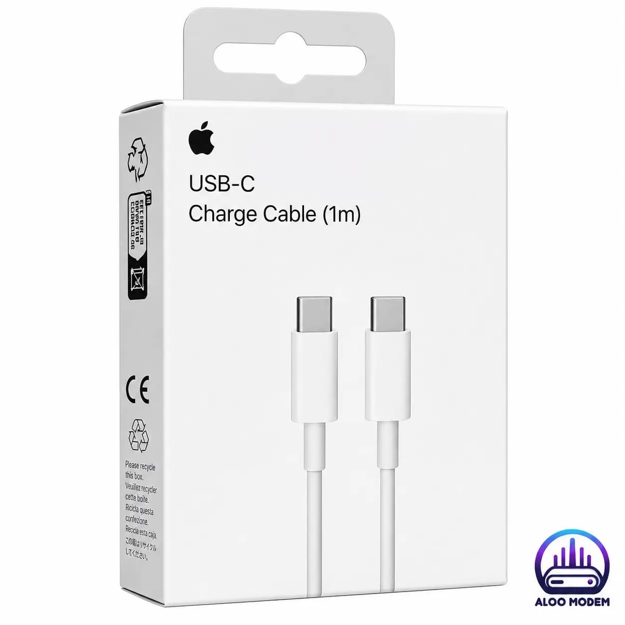 کابل Type-C به Lightning اورجینال اپل 1 متری