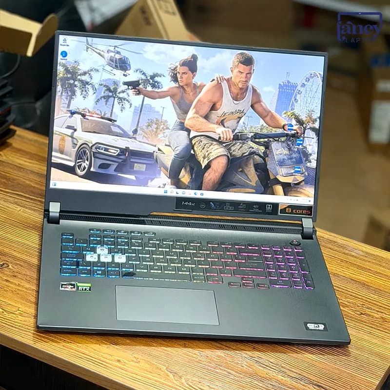 لپ تاپ استوک 17.3 اینچی ایسوس ROG Strix G17 G713IC Ryzen 7 4800H 16GB DDR4 512GB SSD RTX 3050 4GB FHD IPS 144Hz — تصویر ۲