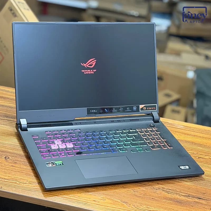 لپ تاپ استوک 17.3 اینچی ایسوس ROG Strix G17 G713IC Ryzen 7 4800H 16GB DDR4 512GB SSD RTX 3050 4GB FHD IPS 144Hz — تصویر ۷
