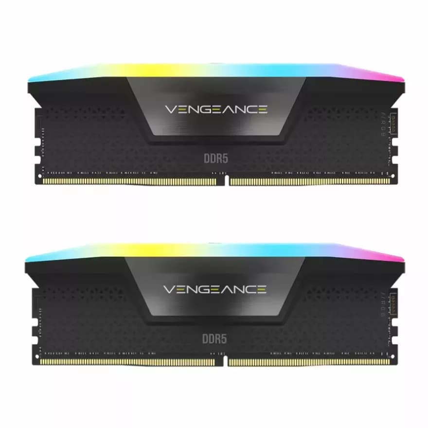 رم کورسیر مدل Corsair VENGEANCE RGB 64GB 32GBx2 6200MHz CL40 DDR5