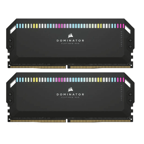 رم کورسیر مدل CORSAIR DOMINATOR PLATINUM RGB 64GB 2×32GB 6000MHz CL40 Black