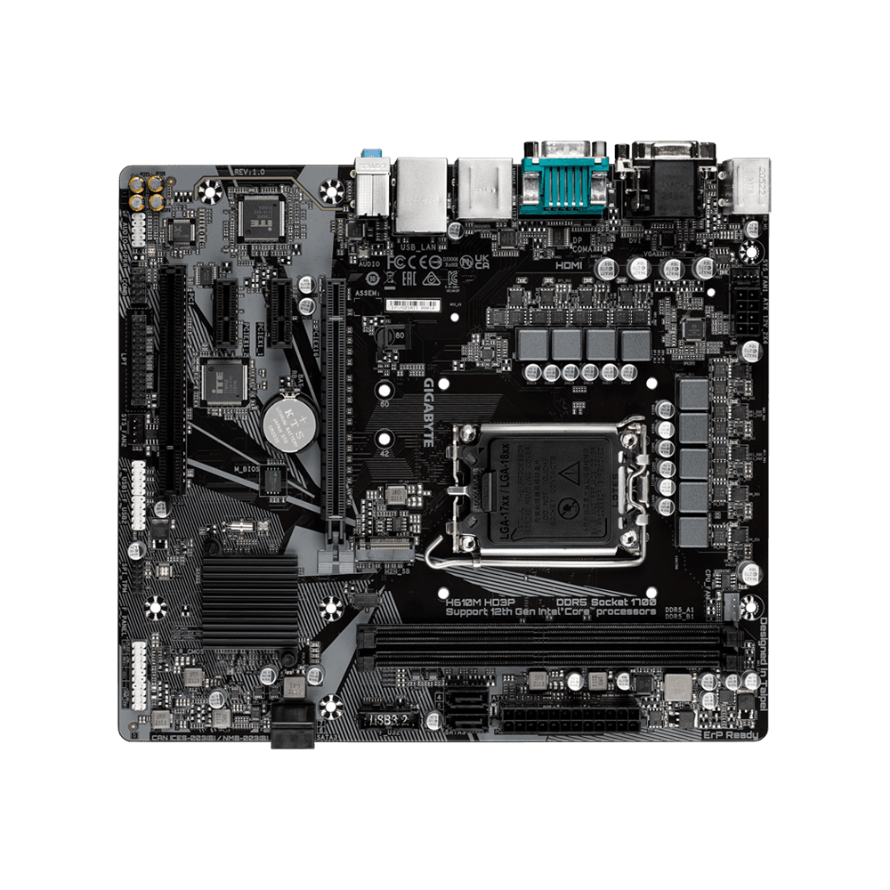 مادربرد گیگابایت H610 MHD3P D5 — تصویر ۲