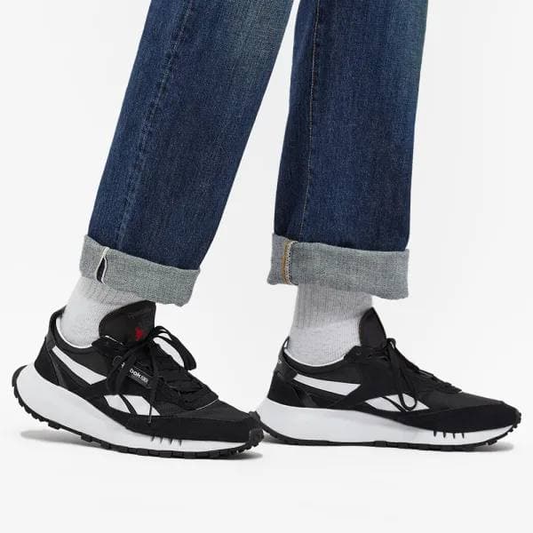 کتونی ریبوک کلاسیک مردانه مشکی/سفید Reebok classic leather legacy