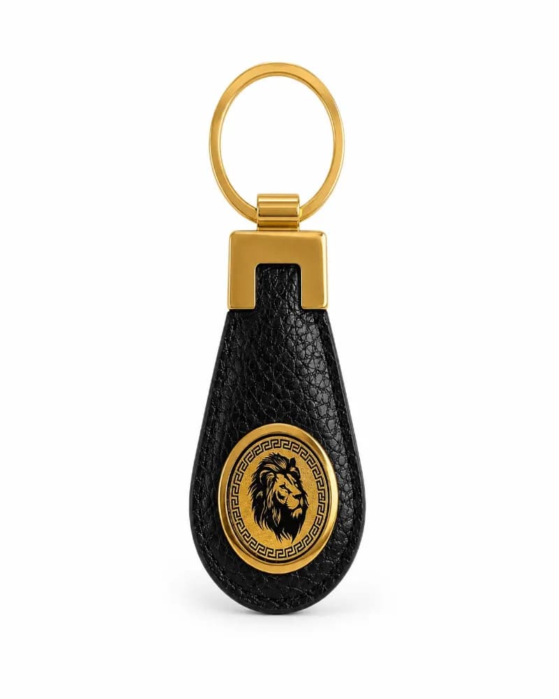 جاسوییچی چرمی طرح شیر