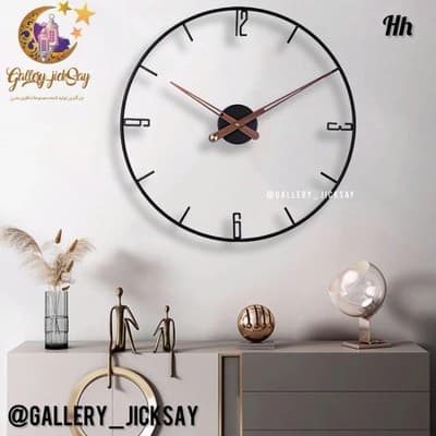 ساعت دیواری مدرن فلزی لاکچری H399 فیلبندشاپ مدل 839743