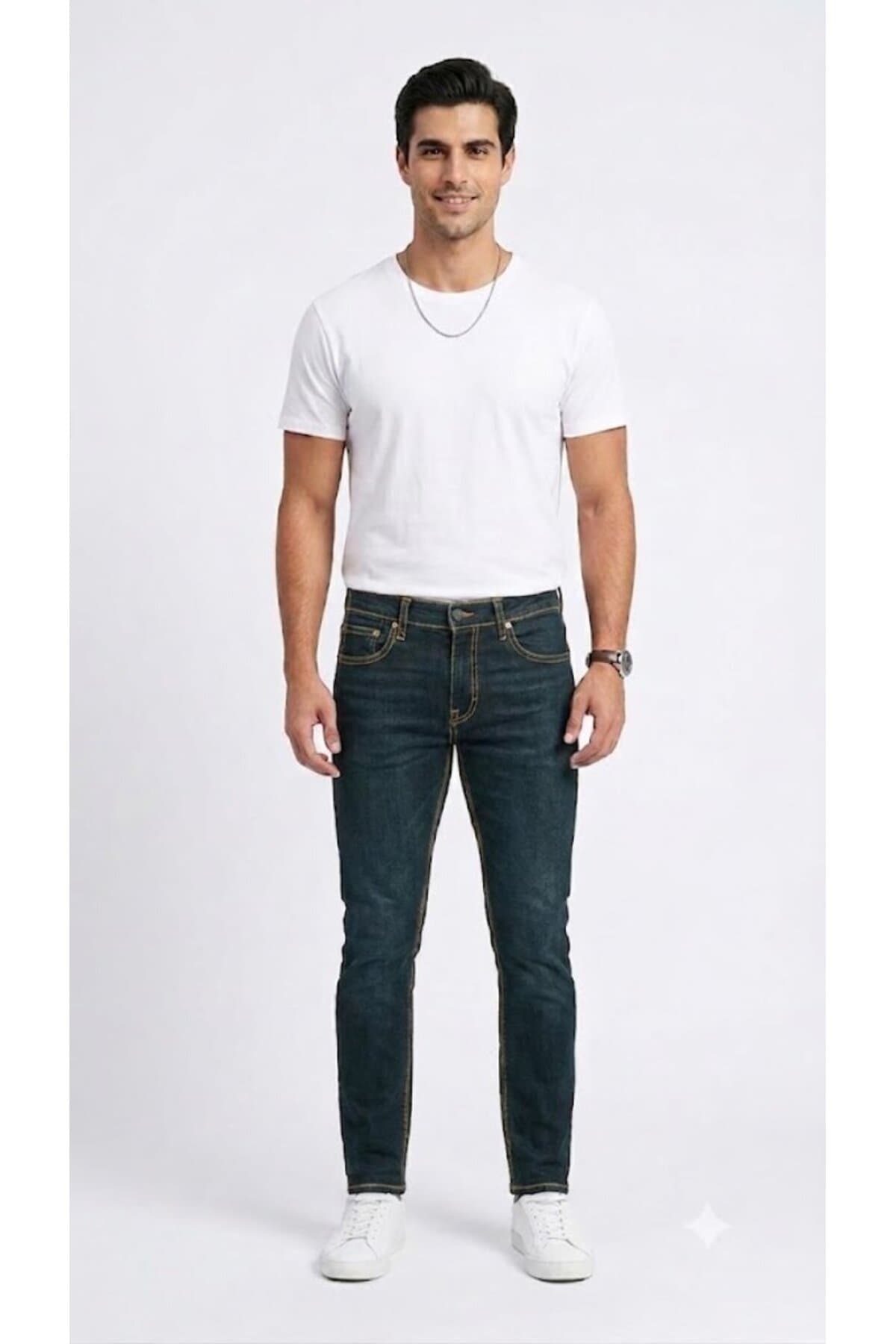 شلوار جین لیوایز مردانه آبی سرمه ای راسته Narrow / اسلیم فیت فاق نرمال جین Daily/روزانه | Levi’s 512-20870000 TR — تصویر ۲