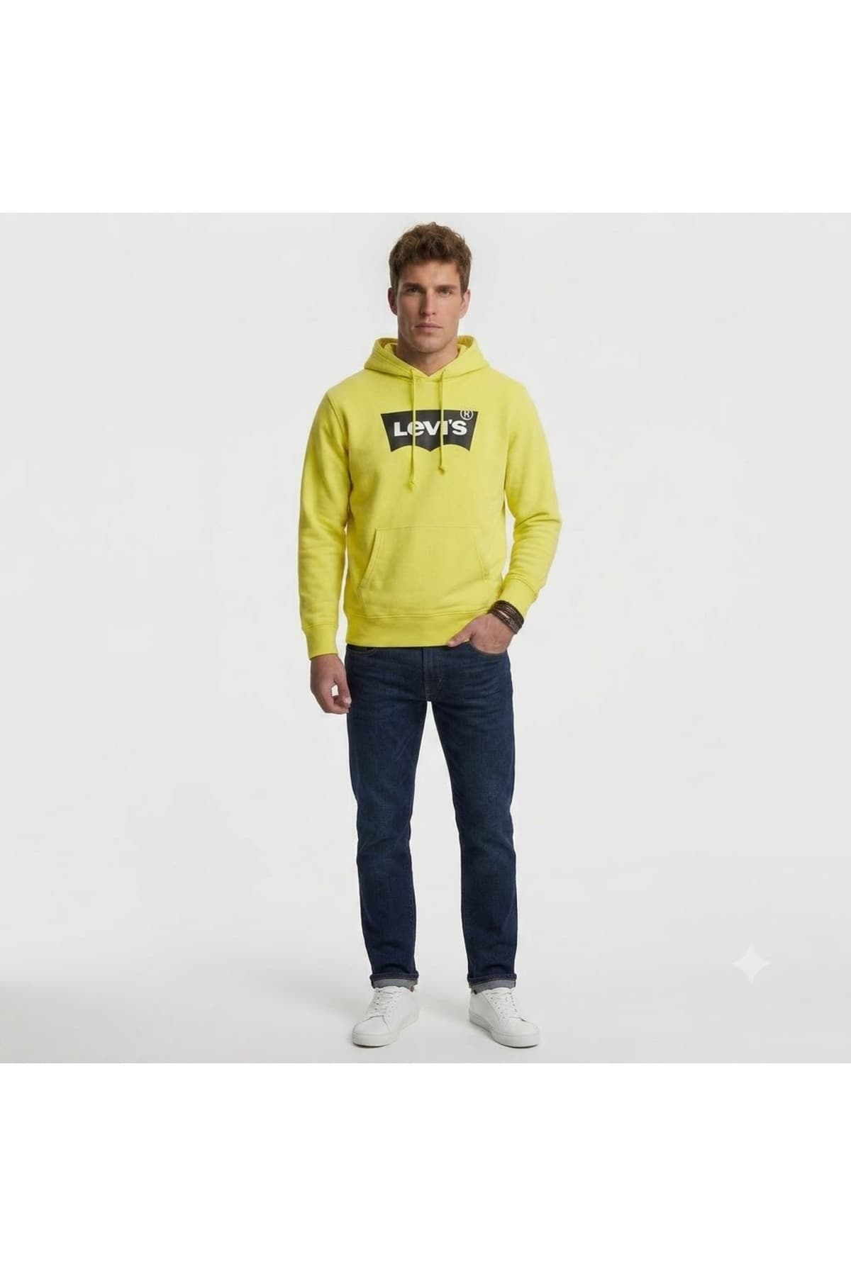 سویشرت لیوایز مردانه پنبه ای زرد طرح دار Regular/رگولار Regular/رگولار شیک | Levi’s 6722257 TR — تصویر ۳