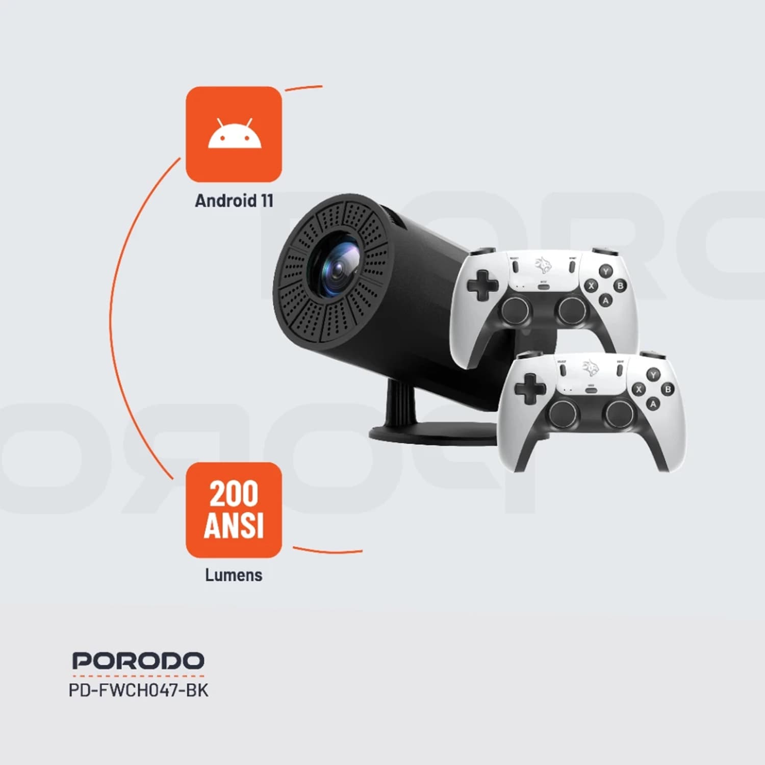 ویدئو پروژکتور گیمینگ پرودو با دسته Gaming Projector — تصویر ۸
