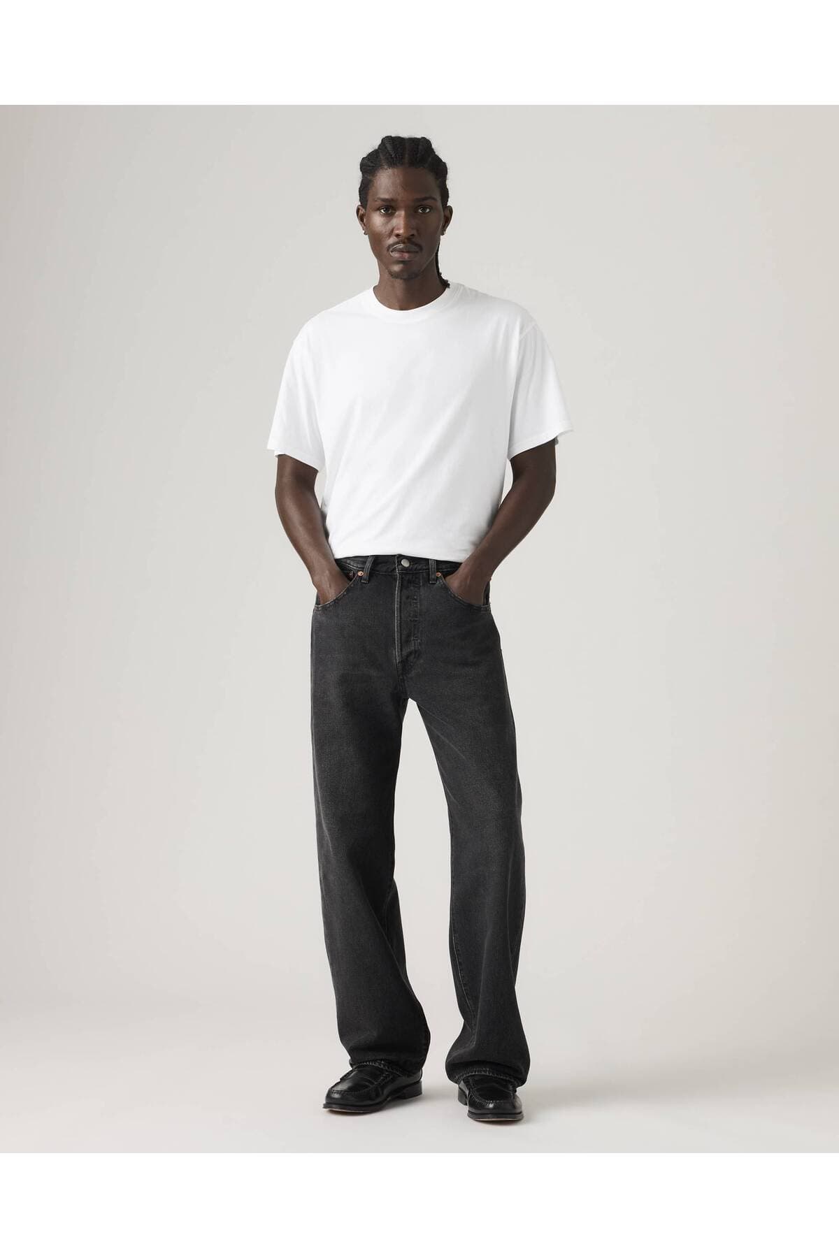 شلوار جین لیوایز مردانه جین مشکی راسته Loose / لش فاق نرمال Loose / لش Daily/روزانه | Levi’s 0057U-0005 EG — تصویر ۷