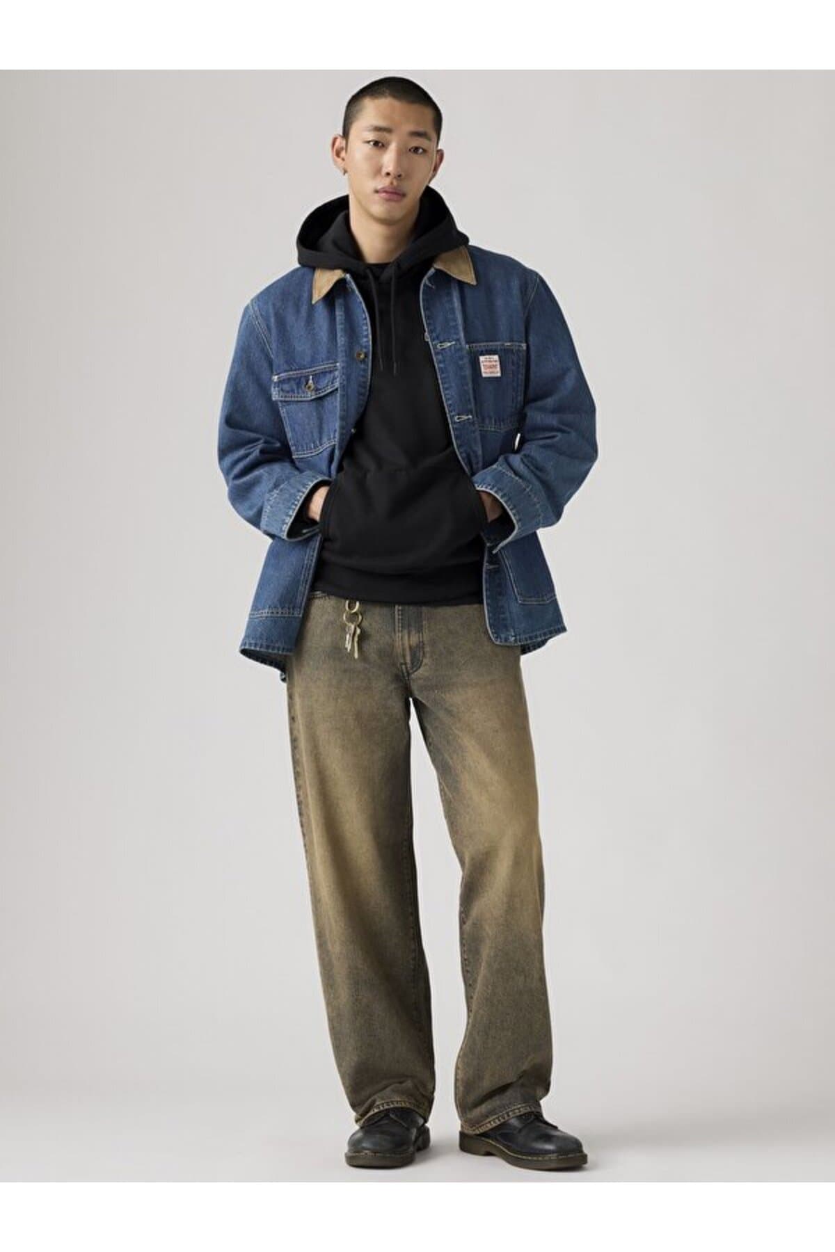 شلوار جین لیوایز مردانه جین آبی راسته Regular/رگولار فاق نرمال Loose / لش Daily/روزانه | Levi’s A475001140 PK