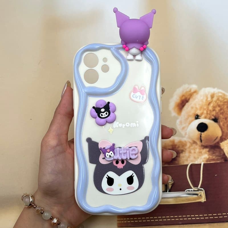 قاب گوشی iPhone 12 آیفون Toy Friend عروسکی برجسته ضد ضربه محافظ لنز دار طرح کرومی کد 314252
