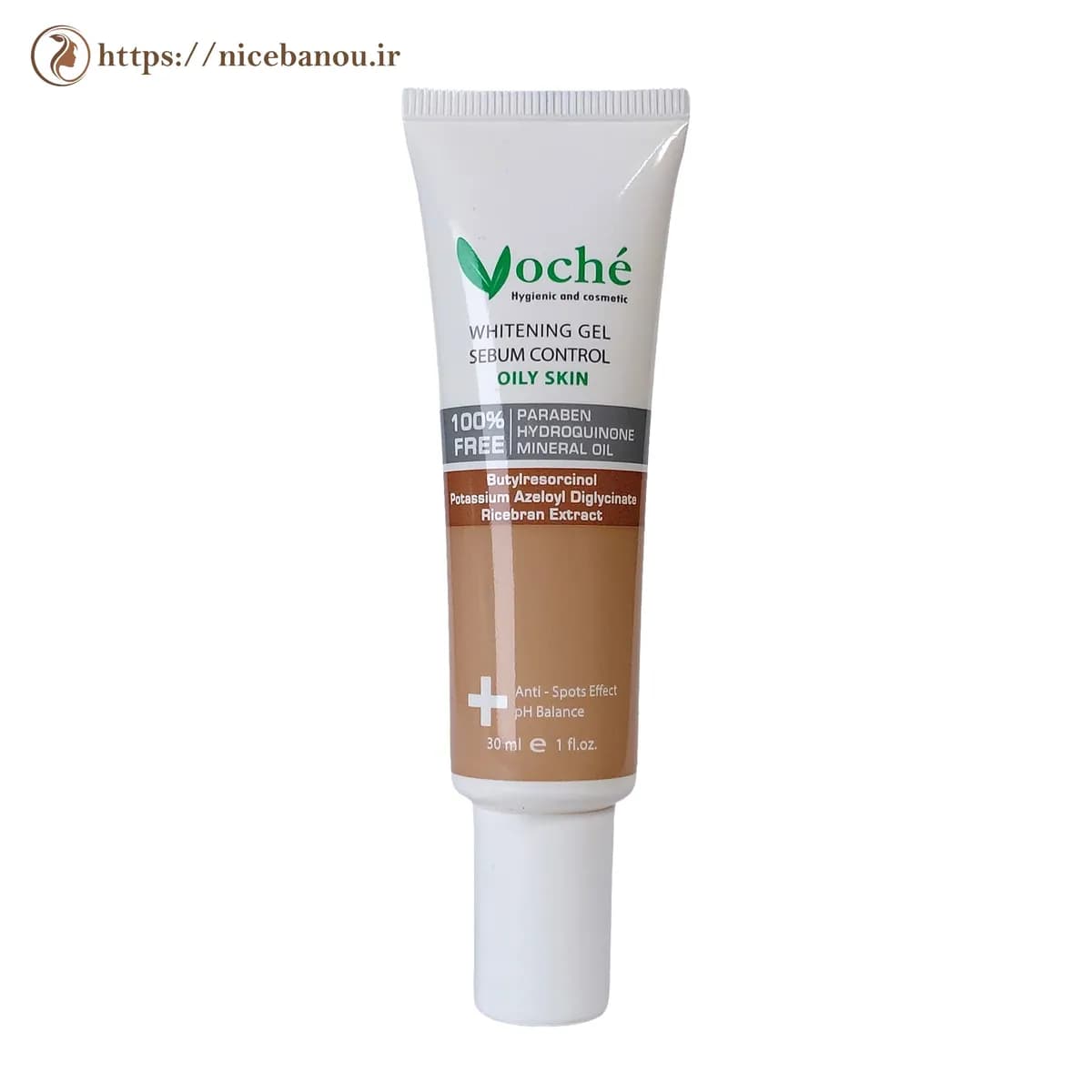 ژل ضد لک و روشن کننده پوست چرب وچه Whitening Gel Sebum Control 30 میلی لیتر — تصویر ۲