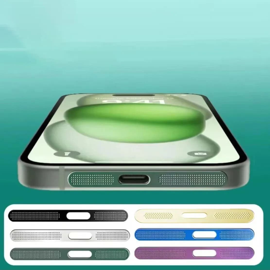 توری محافظ اسپیکر فلزی مناسب برای گوشی آیفون 17 بسته 2 عددی — تصویر ۶
