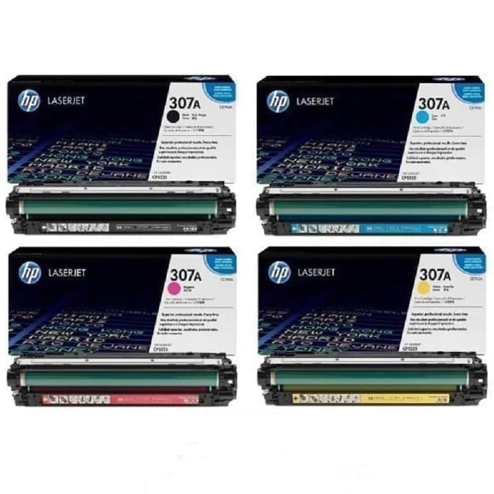 کارتریج اچ پی 307A پک کامل چهارتایی | خرید پک چهار رنگ HP 307A (CE740A, CE741A, CE742A, CE743A)