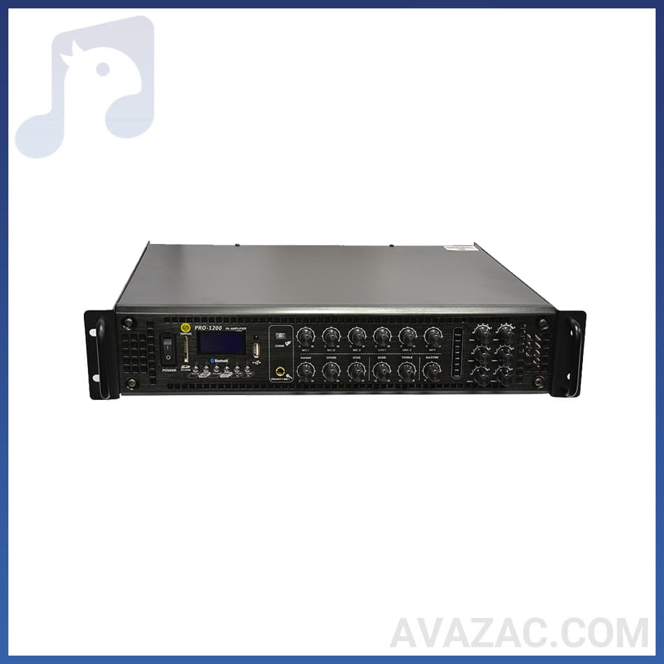 آمپلی فایر اهمی-ولتی زیکو ZICO PRO-1200 — تصویر ۳