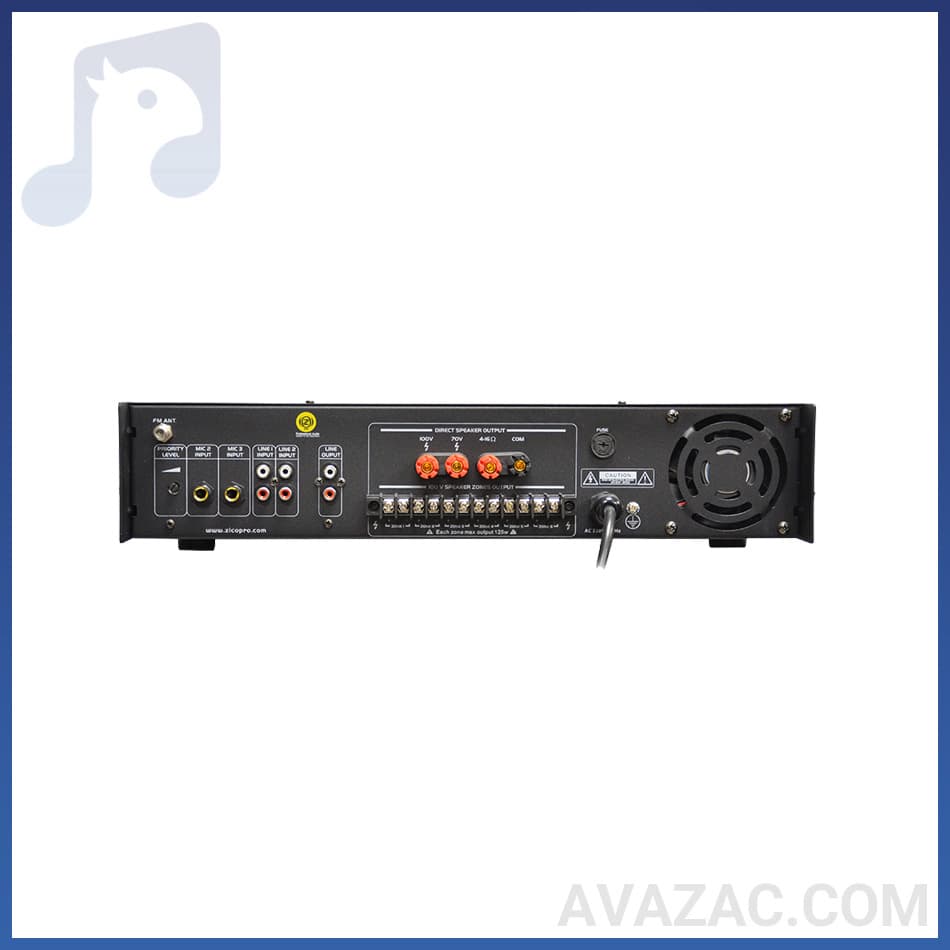 آمپلی فایر اهمی-ولتی زیکو ZICO PRO-1200 — تصویر ۲