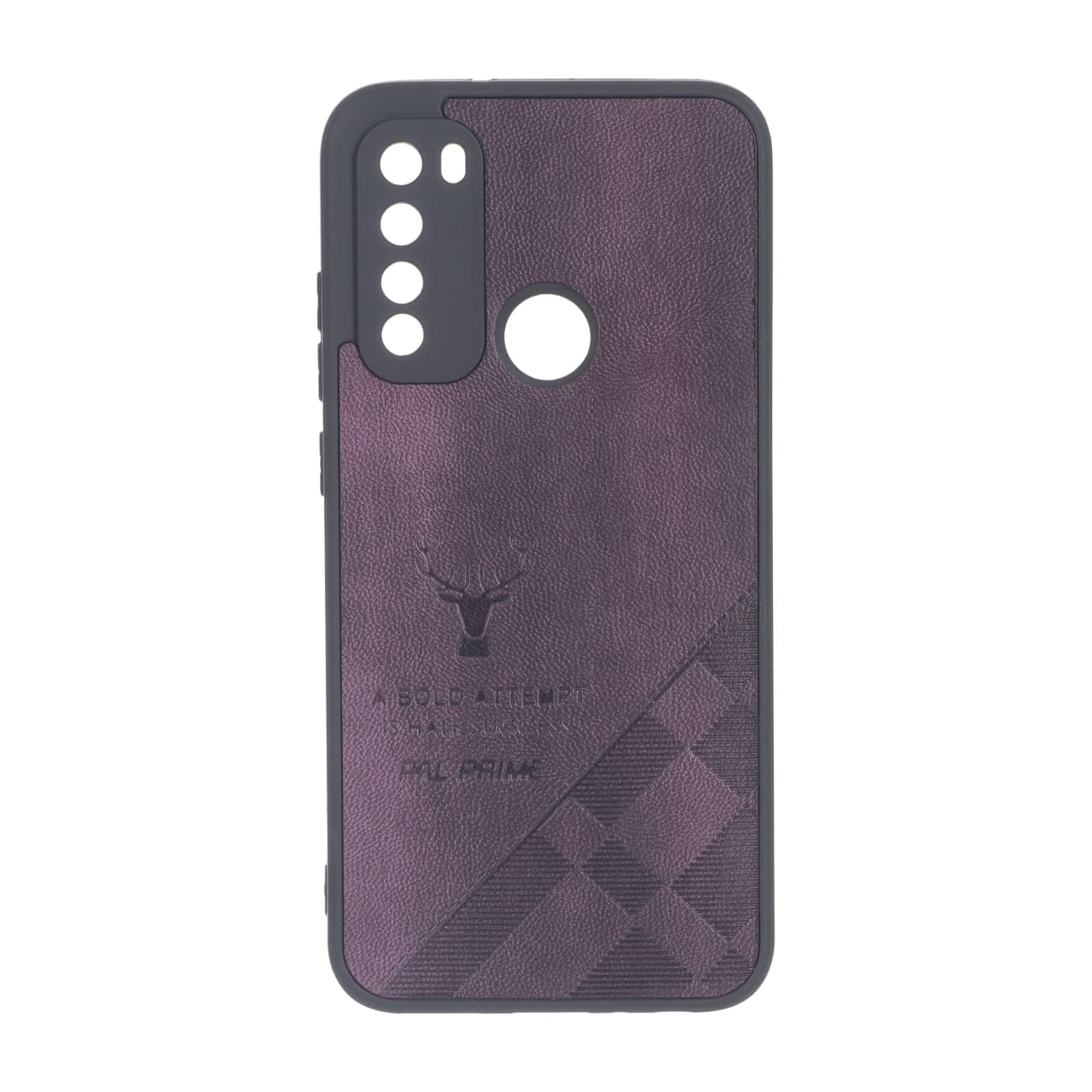 قاب طرح چرم گوزنی Pal Prime مدل Xiaomi Redmi Note 8 – بنفش