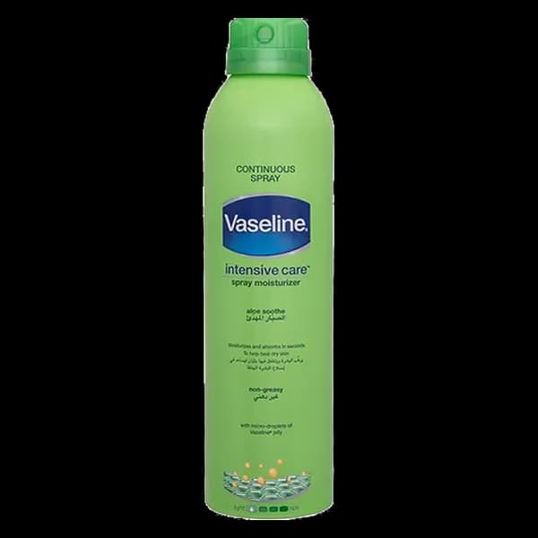 اسپری مرطوب‌کننده بدن وازلین مدل Aloe Soothe